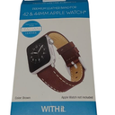 With It Premium Italian Leather Band for 42 & 44mm Apple Watches Genuine Leather