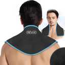 REVIX Neck Ice Wrap Ice Pack for Neck and Shoulders, Therapy for Promoting Flexibility and Mobility, Hot Cold Gel Packs Reusable for Post-Workout, Black