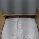 8 Panels White Ceiling Drapes for Wedding Ceiling Drapes 5ftx20ft Wedding Arch Draping Fabric Sheer Curtains Voile Chiffon Drapery Draping Wedding Ceiling Decorations for Party Ceremony Stage Swag