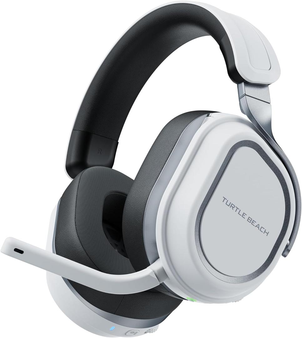 Turtle Beach Stealth 700 Gen 3 Wireless Multiplatform Amplified Gaming Headset for PS5, PS4, PC, Mobile  60mm Drivers, AI Noise-Cancelling Mic, Bluetooth, 80-Hr Battery, Dual Transmitters  White