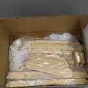 Stuffed Animal Storage Zoo with Wheels, 64" Wooden Large Stuff Animals Plushies Holder Toy Organizer Kids Plush Storage Cage with Elastic Band and Net for Nursery Playroom Corner for Toddler