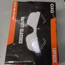 OXG 12 Pack Safety Glasses, ANSI Z87.1 Impact Resistant Anti-Scratch Safety Goggles for Men Women Youth (Grey)