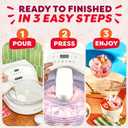 Instant Pot InstantChill Ice Cream Maker with BuiltIn Compressor, No PreFreezing, Real Ice Cream in Minutes*, Gelato, Sorbet, Rolled, NonDairy, MixIns, Easy Clean Up, Quiet, Makes Up to 2 Pints