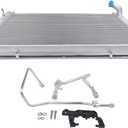 Radiator With Condenser Replacement for Nissan 370Z 09-20 Infiniti G37 Q40 Q60 09-15 3.7L V6