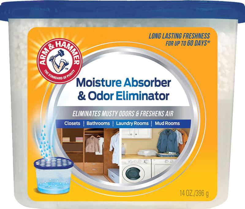 Arm & Hammer Fragrance Free Refillable Moisture Absorber and Odor Eliminator 14 oz. Tub