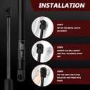 Rear Window Struts for 2018-2025 Jeep Wrangler JL, Rear Back Glass Window Lift Support, Replaces 68282670AA 68282670AB