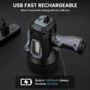 BEFAMALI Rechargeable Spotlight Flashlight 2000000 Lumens, Spot Lights Outdoor with Cob Light & Foldable Stand, 10000Ah Spot Light Long Runtime, Handheld Spotlights for Boating Hunting