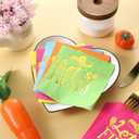 Baderke 100 Pcs Fiesta Napkins, 2 Ply Disposable Themed Napkins, Wood Pulp, 5 Colors