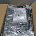 Joyfair Portable Charcoal Grill with Thermometer, Small Tabletop Barbecue Grill for Outdoor Camping Backyard Party BBQ Cooking, Extra Thick Steel & Heavy Duty, Innovative Design & Easy Assembly