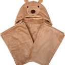 Baby, Toddler Soft Plush Hooded Animal Face Security Blankets 40” x 28” Wearable Animal Blanket Hoodie for Babies 6-12 Mos