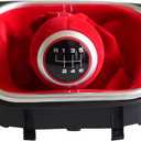 Manual 6 Speed Red Suede Leather Gear Shift knob Complete Gaiter Boot for VW Golf 5 Golf 6 MK5 MK6 R32 GTI 2004-2009 (6 Speed)