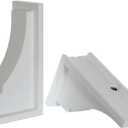 Mayne Inc Fairfield Decorative Brackets, White, 2 Count (Pack of 1)