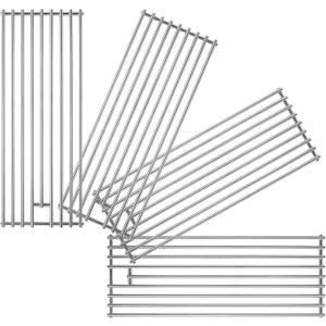 2025 4 Pack 8mm Stainless Steel BBQ Grill Grates Replacement Parts for 65073 L60000 L75000 L90000, Bull 16517 BBQ Angus, Brahma, Lonstar Select, Outlaw Steer Premium, Lonestar Select (8mm Round Rod 4 PC)