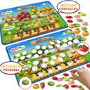 Sorting Toys for Toddlers,Fruit Sorting Matching Game,Addition and Subtraction Flash Cards, Montessori Fine Motor Sensory Toys for Toddlers 3+ Years Old.