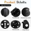 Threlaco 2 Sets Ignition Key Knob Push Turn Switch Compatible with 2007-2014/Mazda CX-9, 2007-2012/Mazda CX-7, 2006-2007/Mazda Speed 6, Ignition Cover Replaces D461-66-141A-02 D6Y1-76-142 D46166141A02
