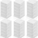 Oudain 200 Pcs White Cleaning Cloths Bulk Reusable Cleaning Rags Cotton Washcloths Absorbent Dishcloths Small Kitchen Rags Soft Bath Towels for Housekeeping, 9.8 x 9.8 Inch, 25 x 25 cm