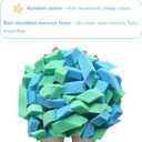 Bean Bag Filler, 10 Pounds Comfortable and Soft Shredded Memory Foam Filling Without Gel, Premium Random Colors BeanBag Stuffing for Various Pillows/Punching Bag/Couch Cushions/Pouf/Dog Bed