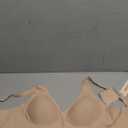 OEAK Womens Deep V Bras Wireless Comfortable Bra Supportive No Underwire Bras Tshirt Push Up Bralettes Plunge Seamless Bra (Small, Nude)