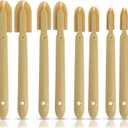 8pcs Rubber Caulking Tool, Reusable Sealant Spatula Spreader 4 Sizes Silicone Caulk Finishing Set Tool Multifunctional Caulking Remover/Smoothing Tool Applicator for Tiles Brick Kitchen Bathroom