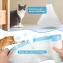 2 x Cat Litter Box Liners 60 Count, Waste Bags for Self-Cleaning Cat Litter Box, Replacement Extra Large Cat Litter Box Liners, 26 x 15.7 Inches3 Packs/60 Counts (Blue)