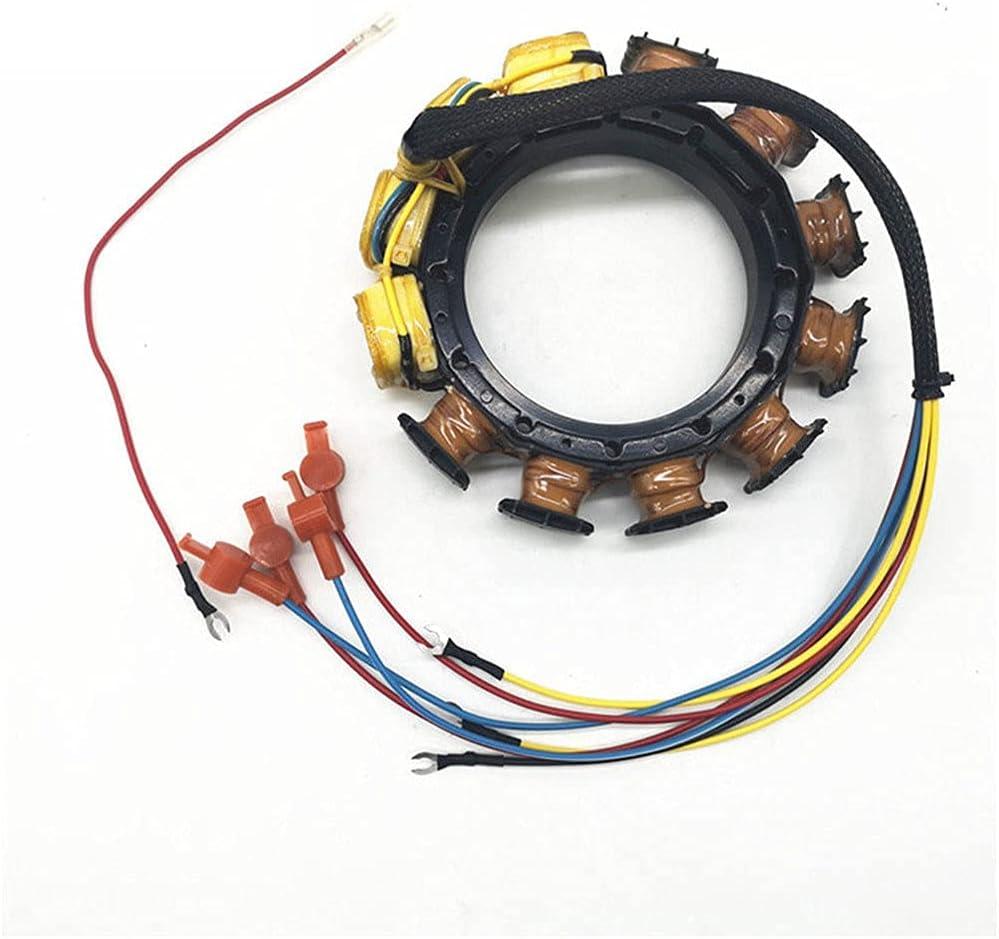 Stator For Mercury Outboard 16Amp 135 140 150 175 200 220 225HP 1981-1993 2Stroke 6Cyl 174-5456-16 398-5454A11 398-5454A15 398-5454A16 398-5454A30 398-5454A31 398-5454A32 398-5454A34 Inline