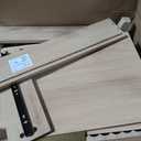 20“ W Fluted LED Nightstand with Charging Station, RFID Lock, Wood, 16"D x 20"W x 24"H