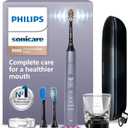 Philips Sonicare DiamondClean Smart 9500 Electric Toothbrush - Sonic Toothbrush with App, Pressure Sensor, 15 Brushing Settings, Replacement Reminder, USB Charging Travel Case, Grey, Model HX9923/41