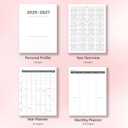 2 x Monthly Planner 2026-2027, 2026 Calendar 18 Months Planner, January 2026 - June 2027, 8.5" x 11", 2026 Academic Calendar Hard PVC Cover with Spiral Bound, Perfect for School & Office for Women & Men (Gradient Pink)
