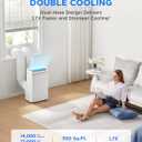 Midea 14,000 BTU ASHRAE (12,000 BTU SACC) Dual Hose Portable Air Conditioner with Inverter, Remote Control, Cools up to 550 Sq Ft, Smart Wi-Fi Connects to Alexa/Google Assistant, Window Kit Included