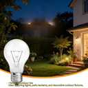 75 Watt Incandescent Light Bulbs, A19 75 WATT Incandescent Bulb Shatter Resistant Rough Service Light Bulb 60+ Watt A19 Shape, Soft White (12PACK)