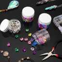 SATINIOR 100 Pcs Plastic Jars with Lids Small Containers Lids Wide Mouth Small Plastic Containers for Lotion Cream Rhinestones Body Butters Travel Storage(1 oz,Clear)