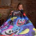 Poppy Playtime Huggy Ultra-Soft Couch Lap Plush Fleece Throw Blanket 50" X 60"