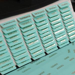 UPAFEXXI-Leather Bible Tabs, Bible Tabs for Women and Men(Gold Foil Lettering) Large Print Stickers, Easy to Read and Apply, 80 Chapters Labels for Easy Navigation(T-Blue)