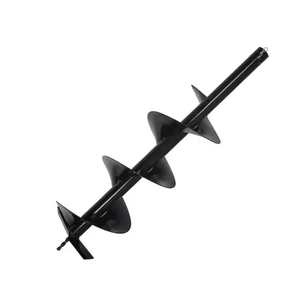 XtremepowerUS 8" Replacement Auger Bit for Post Holes Digger Hole Maker Planting Drill 3/4" Shaft Size Plant Fence Hole Digger Gardening DIY Projects