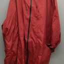 IN'VOLAND Women's Rain Jacket Plus Size Long Raincoat Lightweight Hooded Windbreaker Waterproof Jackets with Pockets (Red, 24W)