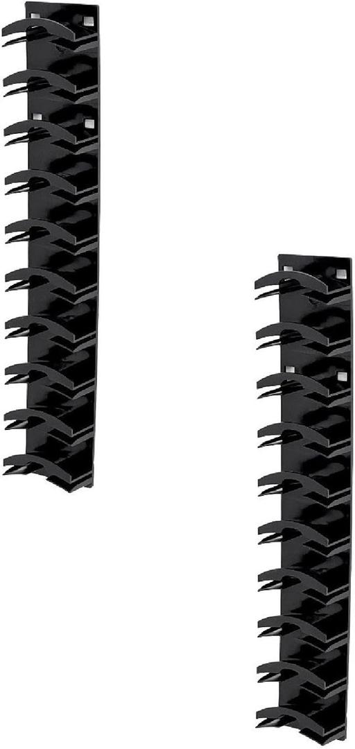 Hat Organizer for Baseball Caps, Holds 10 Hats Baseball Cap Organizer Rack, Wall Mounted Hat Holder for Closet or Door, Easy Installation Stand Baseballs Rack for Living Room Closet (black_2pcs)