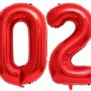 Red 2026 Balloons, 40 Inch 2026 Number Balloon Foil New Year Balloon Numbers for New Years Eve Party Graduation Party Decoration