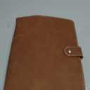 FYY A5 Binder Refillable Planner Notebook 6 Ring PU Leather Binder Journal with Pockets, Dividers, Refill Paper Brown