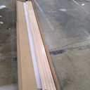 Art3d Slat Wood Wall Paneling for Interior and Ceiling Decoration - Pack of 4pcs + 1pc End-Trim, Size 108 x 5.7in.- Ashtree