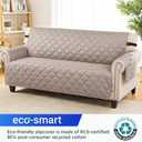 XINEAGE Waterproof Couch Cover for Dogs, 3 Seater Sofa Cover with Elastic Straps & Pockets, Triple Non-Slip Protection, Washable Furniture Protector for Kids (69" Sofa, Khaki)
