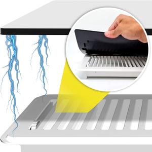 Powerful Magnetic Vent Covers (3-Pack) That Will Never Fall Off (Upgraded Design) - for Sealing Floor/Wall/Ceiling Registers of Width 5.25" to 6", Length 9.25" to 10" | Vent Not Included | White