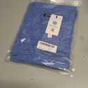 MEROKEETY Women's Summer Short Lace Sleeve T Shirt Dress Casual Crew Neck Pleated Front Shift Dresses (Blue, S)