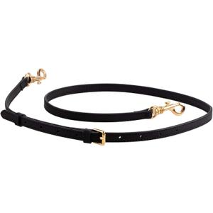 Allzedream Genuine Leather Purse Strap Adjustable Crossbody Handbag Replacement Straps 0.48 Inch Width (Black)
