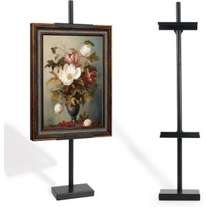 Tabletop Picture Easel Stand, Adjustable for Frames Up to 29" H, Metal Standing Easel Display for Pictures Artwork CanvasGallery Easel