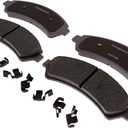 ACDelco Silver 14D726CHF1 Ceramic Front Disc Brake Pad Set with Clips