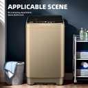 Full Automatic Washing Machine, AYCLIF 17.7 lbs Apartment Washing Machine with Drain Pump,10 Wash Programs 8 Water Levels,for Dorm Apartment RV Full-Automatic Washing Machines, 21"D x 21"W x 35"H