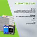 Remanufactured 21 22 Ink Cartridge Replacement for HP 21 XL 22 XL 21XL 22XL Combo Pack Used with HP OfficeJet 5610 4315 J3680 DeskJet F2210 F4180 F300 F335 PSC 1410 Printer (1 Black, 1 Color)