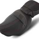 Driver Passenger Low-Profile 2-Up Leather Seat Fit for Harley Davidson Street Glide 2024-up,CVO Street Glide 2023-up,Road Glide&CVO Road Glide ST 2024-up,CVO Road Glide 2023-up