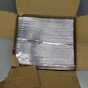 Prestee 300 Piece Heavy Duty Plastic Silverware Set - 100 of Each Silver Plasticware Forks, Spoons, Knives - Flatware Cutlery for Weddings - Durable Disposable Plastic Utensils for Catering, Buffets