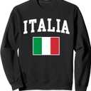 Italia Flag Italian Italy Italiano Gift Men Women Sweatshirt, 2XL